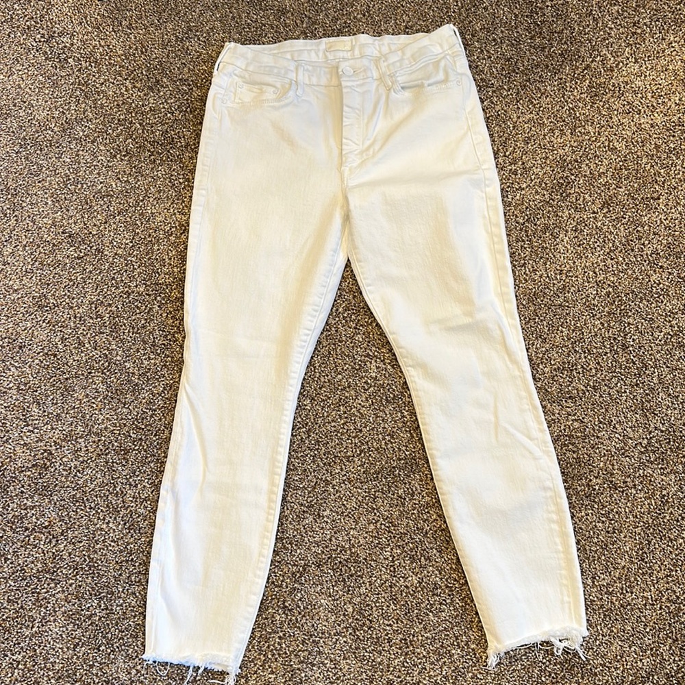 Size 30 MOTHER High Waist Looker Ankle Fray